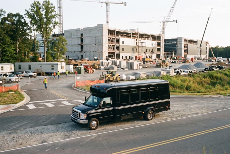 Construction Site Shuttle Bus Services in New Orleans, LA